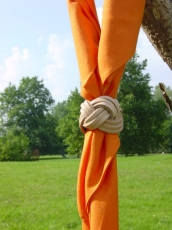 Halstuch orange viereckig