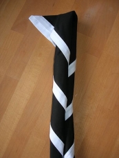 Pfadfinder Halstuch schwarz mit weißem Rand