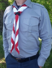 Pfadfinderhemd silbergrau