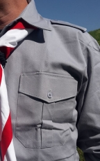 Pfadfinderhemd silbergrau