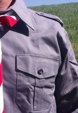 Pfadfinderhemd mausgrau / dunkelgrau