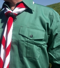 Pfadfinderhemd flaschengrün