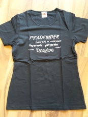 T-Shirt schwarz/grau für Pfadfinderinnen
