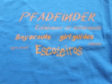 Pfadfinder T-Shirt steel-blue/orange