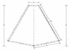 Jurtendach aus 6 Kohtenplanen