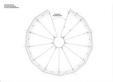 Jurtendach 600 cm mit Traufkante