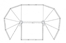 Oval-Jurtenabdeckplane