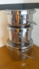 Hordentopf / Hopo aus Edelstahl 3er Set