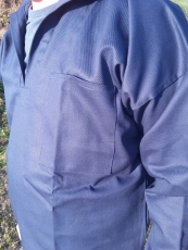 Takelbluse / Sommerjuja blau 100% Bio Baumwolle