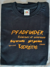 Pfadfinder T-Shirt schwarz/orange