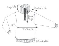 Troyerjacke Elbe Team 100% Schurwolle marineblau