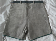 kurze Lederhose aus Samtspalt für Kinder NEU Grau