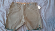 Bermuda-Lederhose aus Samtspalt NEU