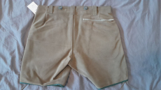 Bermuda-Lederhose aus Samtspalt NEU