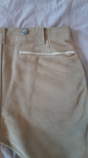 Bermuda-Lederhose aus Samtspalt NEU