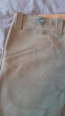 Bermuda-Lederhose aus Samtspalt NEU