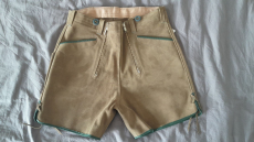 kurze Lederhose aus Samtspalt für Kinder NEU Braun