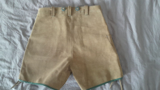 kurze Lederhose aus Samtspalt für Kinder NEU Braun