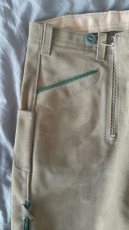 kurze Lederhose aus Samtspalt für Kinder NEU Braun