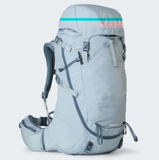The North Face Terra 55-Liter-Wanderrucksack für Damen/Mädchen
