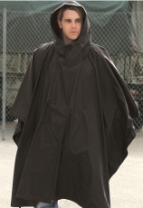 Poncho schwarz neu
